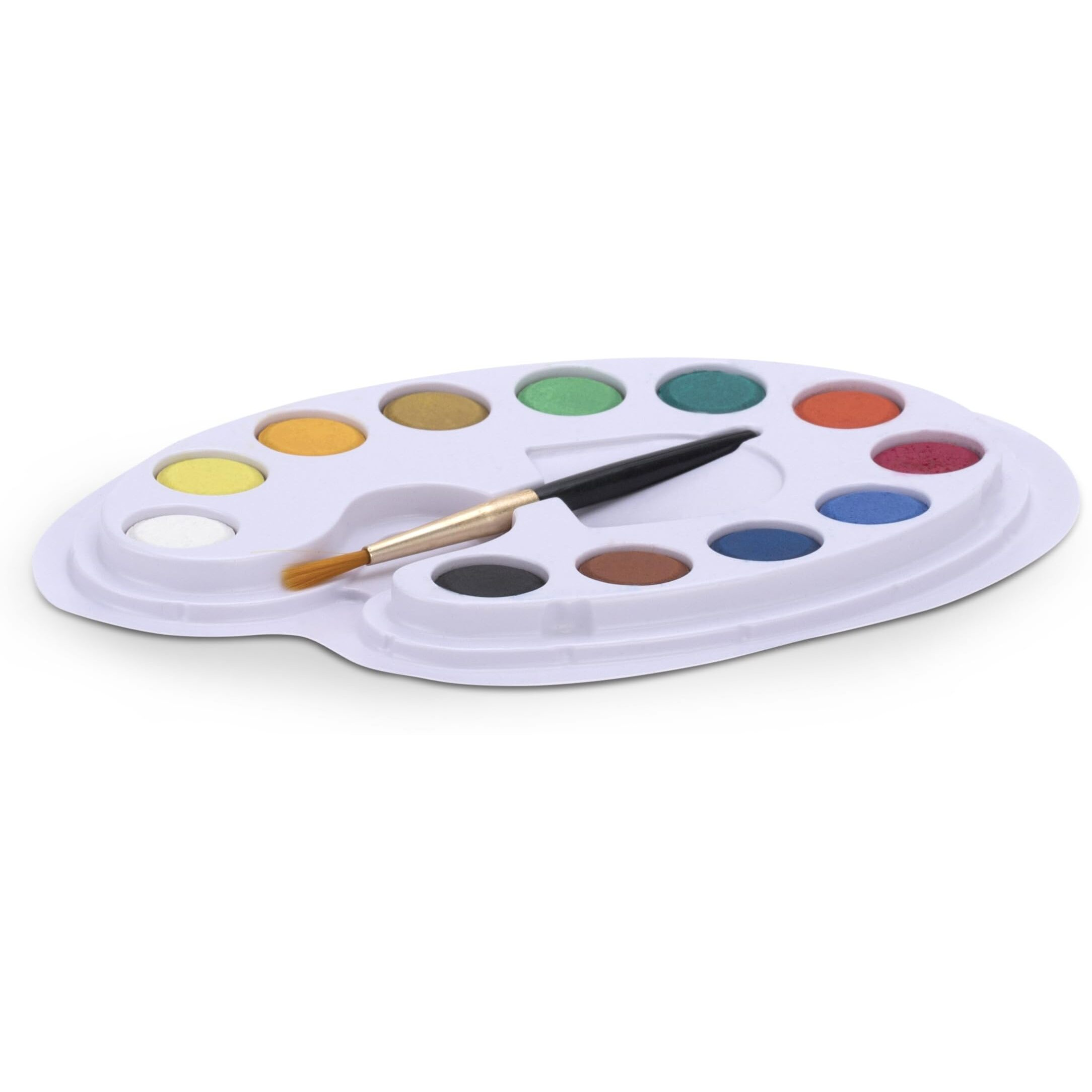 Camel Kokuyo Student Water Color Cakes - 12 Shades, Multicolor (Assorted)