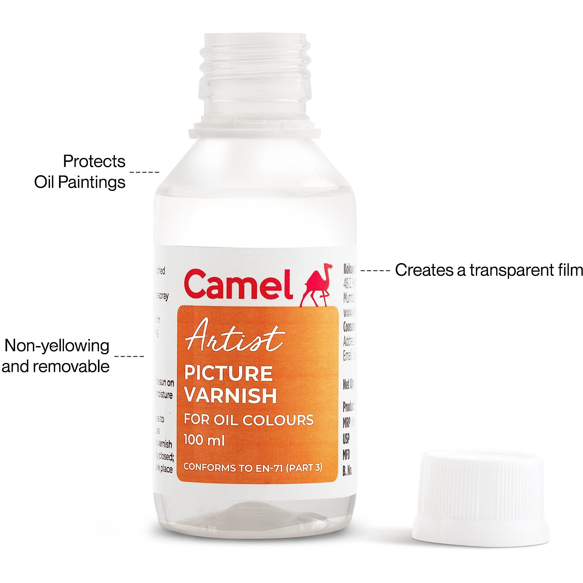 Camel Artist Picture Varnish For Oil Colour (Off-White)
