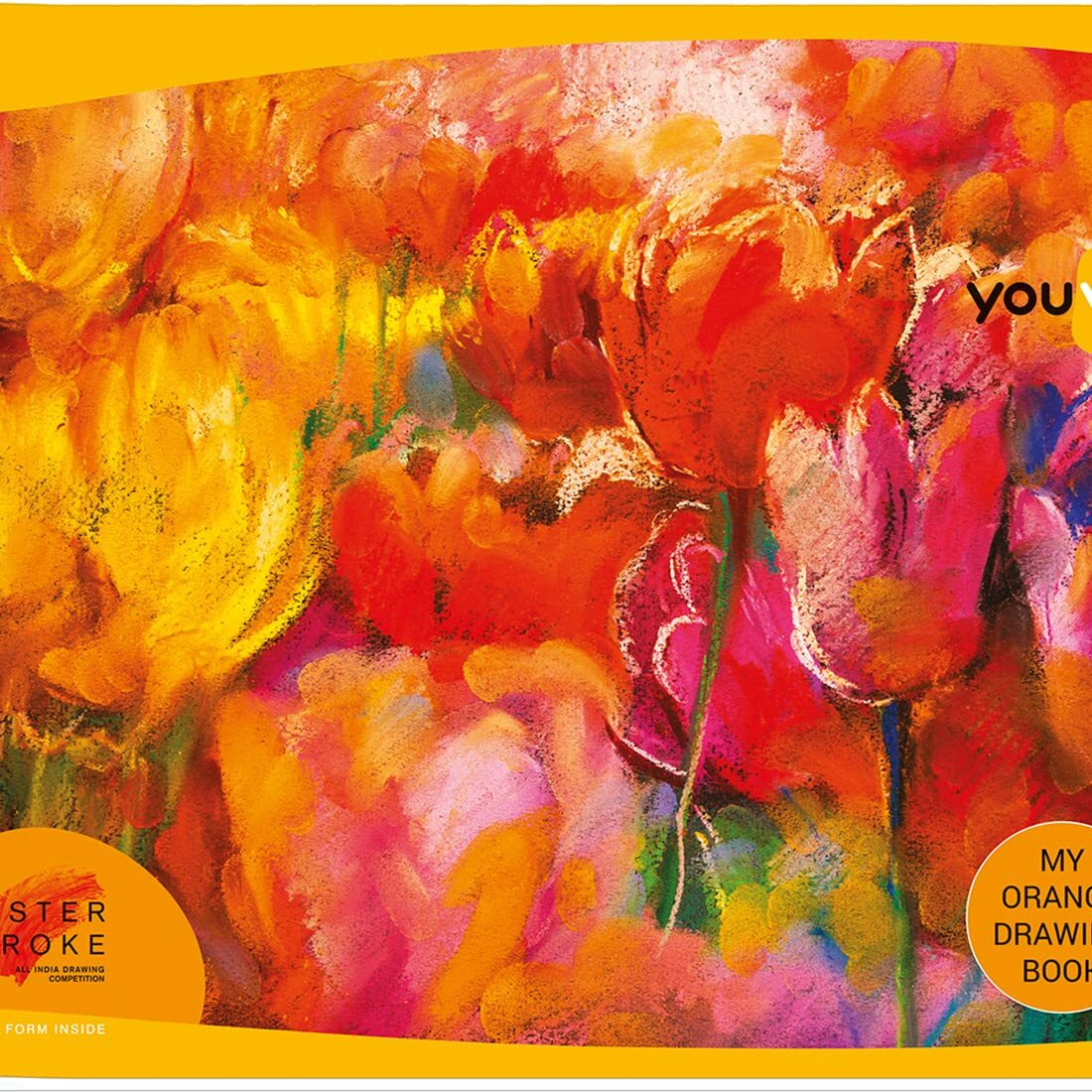 Navneet Youva | Orange Drawing Book For Students And Budding Artists| Big Size 27.5 Cm X 34.7 Cm | 56 Pages | Pack Of 2
