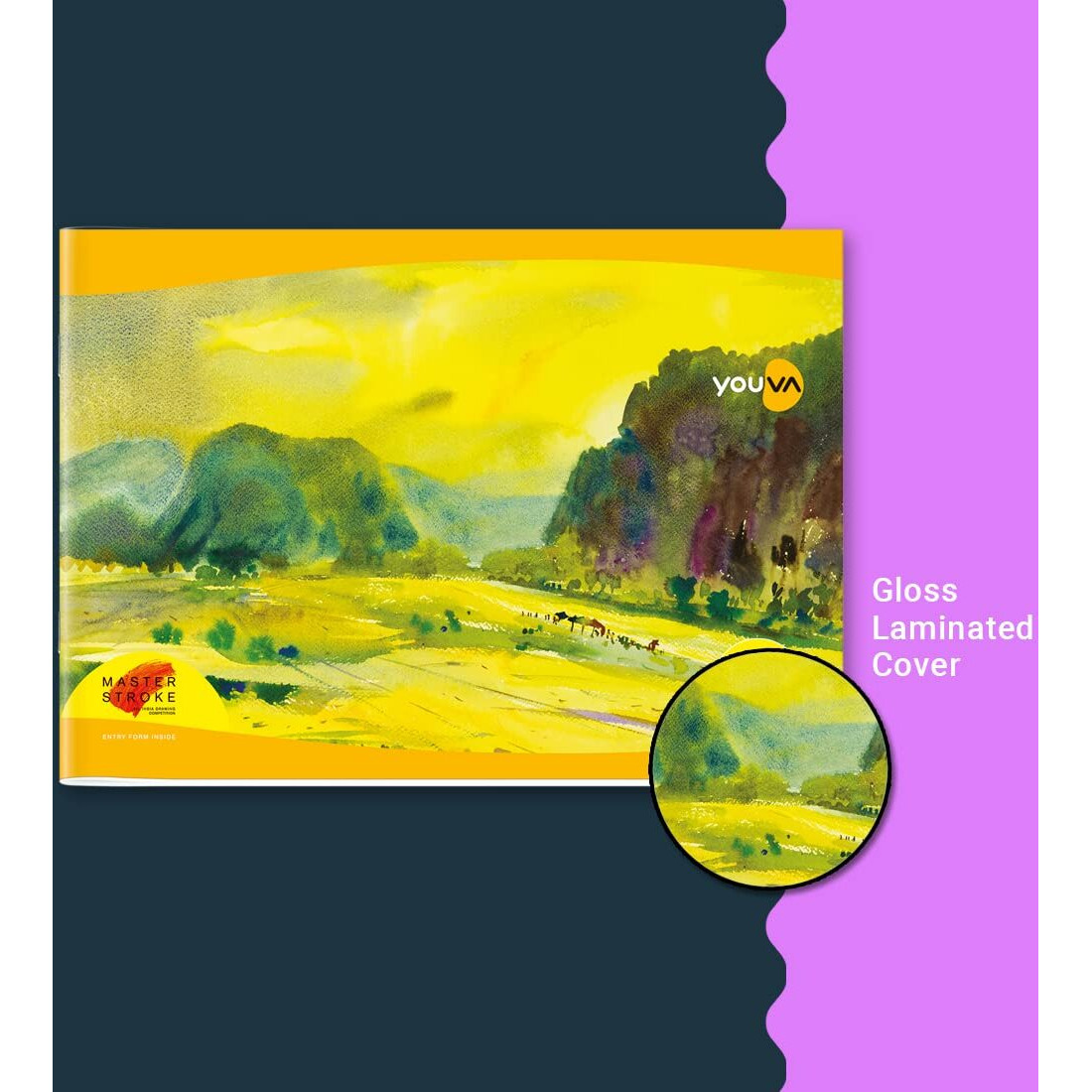 Navneet Youva | Yellow Drawing Book For Students And Budding Artists| Small Size | A4 Size 21 Cm X 29.7 Cm | 36 Pages | Pack Of 12