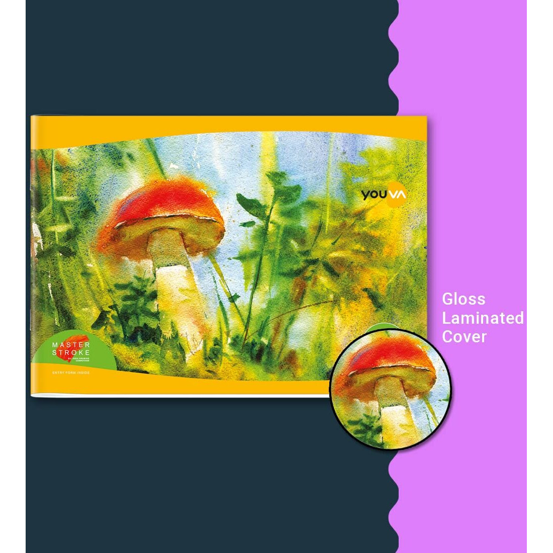 Navneet Youva | Green Drawing Book For Students And Budding Artists | Small Size | A4 Size 21 Cm X 29.7 Cm | 56 Pages | Pack Of 12