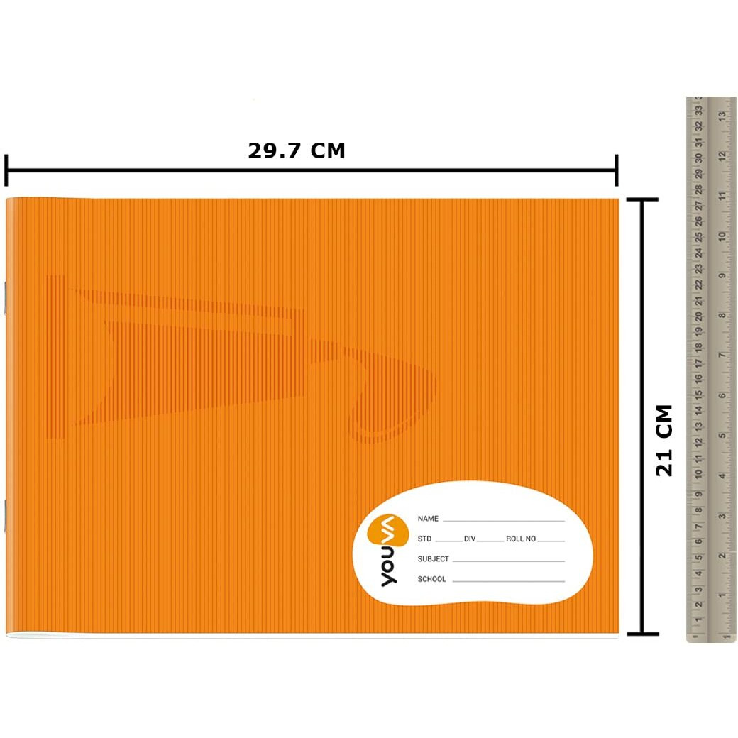 Navneet Youva | Brown Cover Drawing Book For Students And Budding Artists | Big Size 27.5 Cm X 34.7 Cm | 36 Pages | Pack Of 4