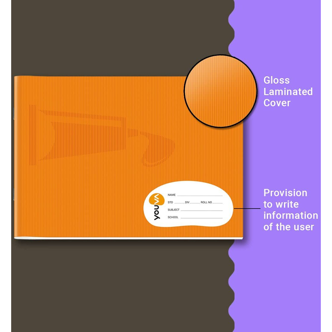 Navneet Youva | Brown Cover Drawing Book For Students And Budding Artists | Big Size 27.5 Cm X 34.7 Cm | 36 Pages | Pack Of 4