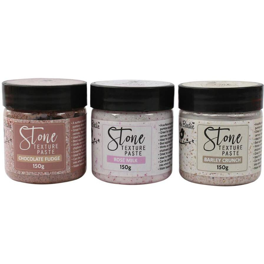 Little Birdie Itsy Bitsy- Stone Texture Paste Chocolate Fudge/Rose Milk/Barley Crunch Pack Of 3