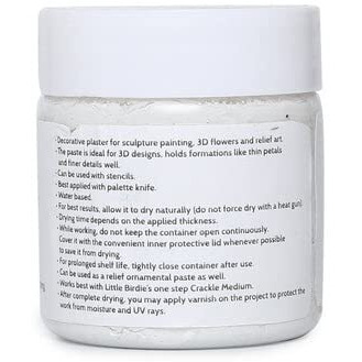 Little Birdie - Sculpture Paste 160G Bottle (Snow Spread) | For Sculpture Painting, 3D And Relief Art | Diy Art And Craft