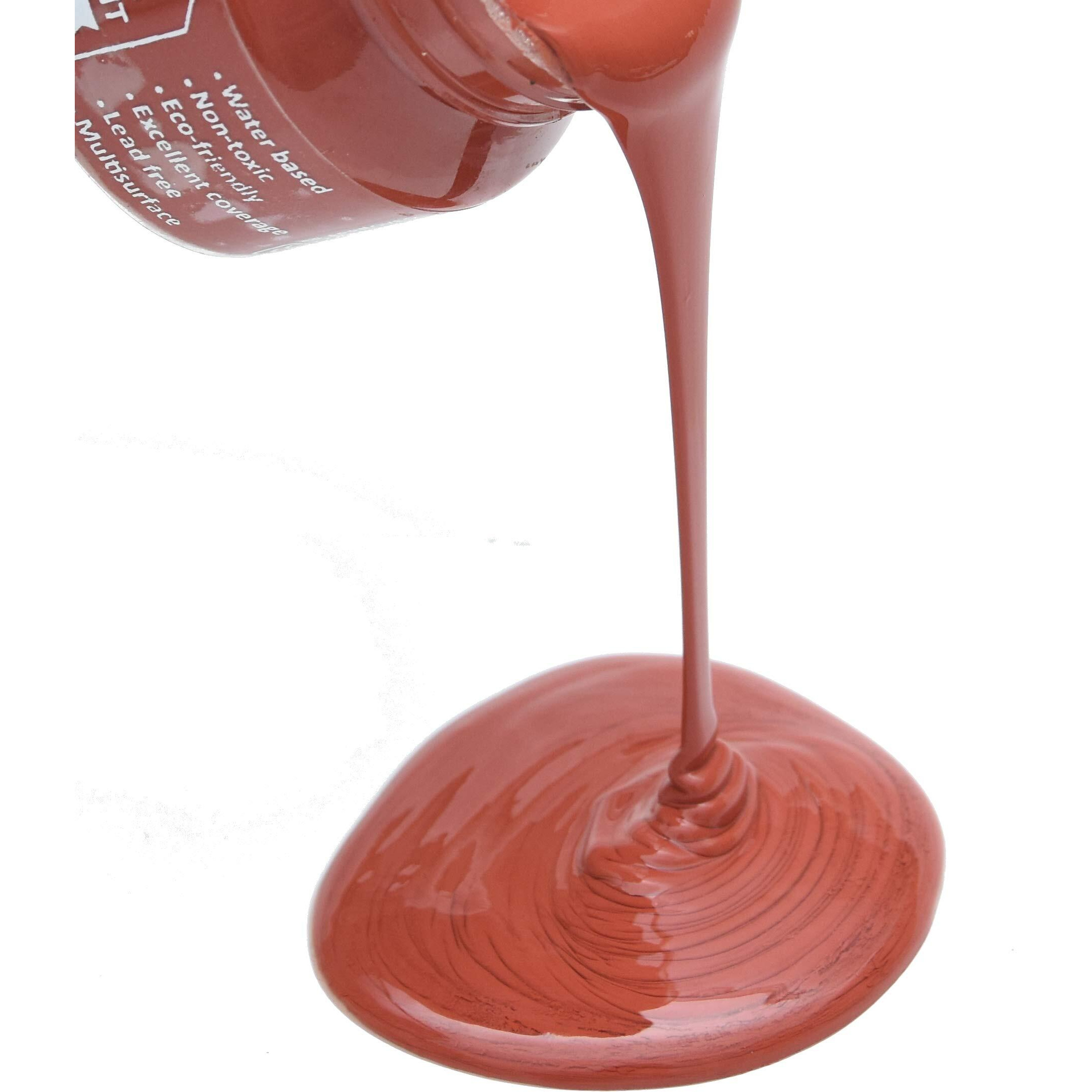 Little Birdie Home Decor Chalk Paint - Terracotta 120Ml | Chalk Paint For Canvas, Wood Furniture, Wall, Home Decor, Glass, Terracotta Pots | Multi Surface Paint