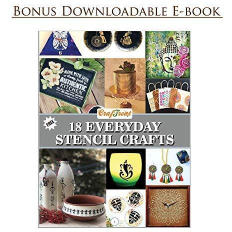 Craftreat Stencil - Side Feathered Peacock | Reusable Painting Template For Art And Craft, Mixed Media, Wall Painting, Home Decor, Diy Albums, Card Making And Fabric Painting, 6&quotX6"