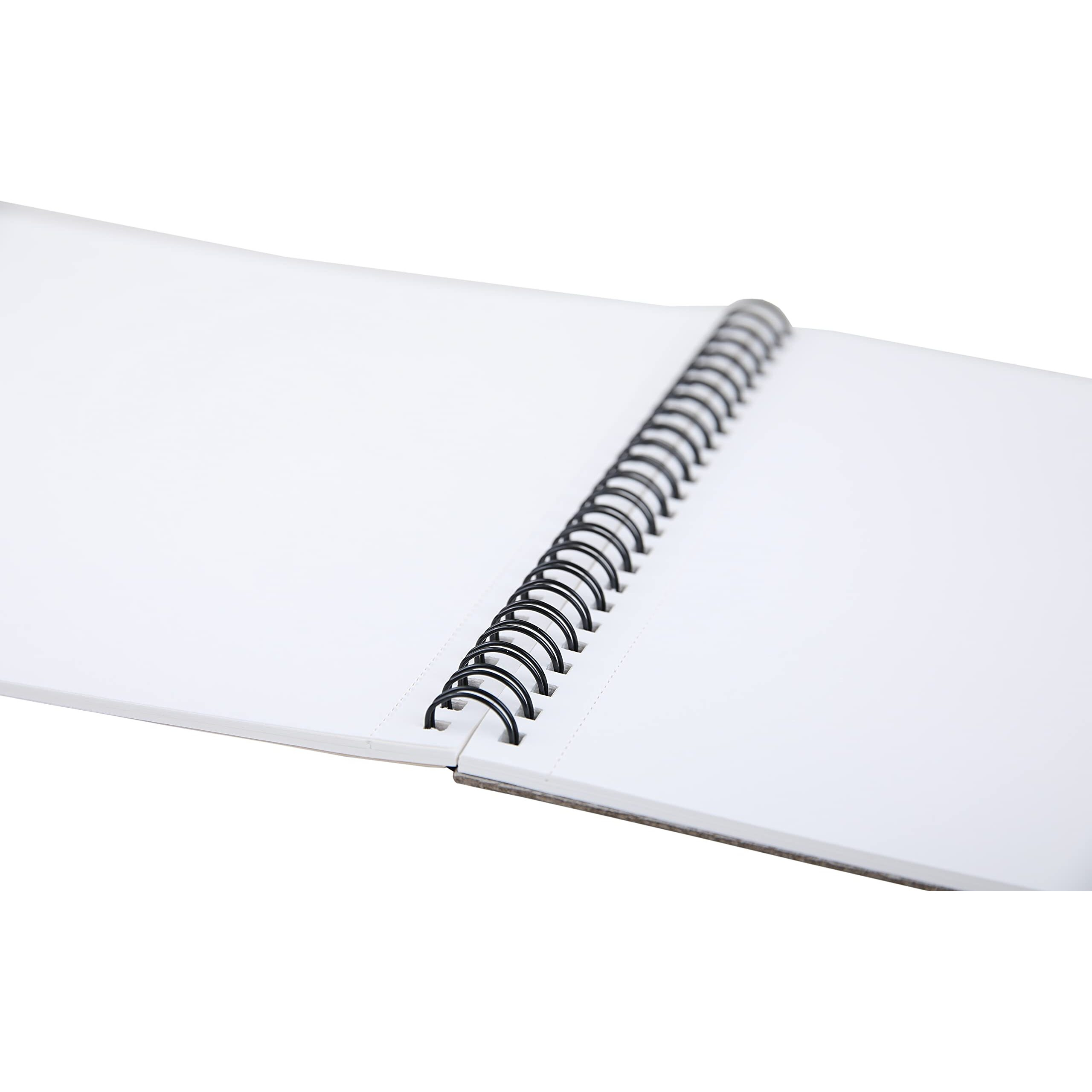 Brustro Artists Drawing Wiro Paper Pad A4-200Gsm (24 Sheets) | Ideal For Pencil, Drawing, Charcoal, Art, Pen, Pastel, Ink.