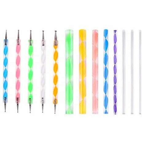 E Shopping 13 Pcs Acrylic Dotting Tool Set Embossing Stylus For Pottery Ceramic And Polymer Clay (Multicolour)