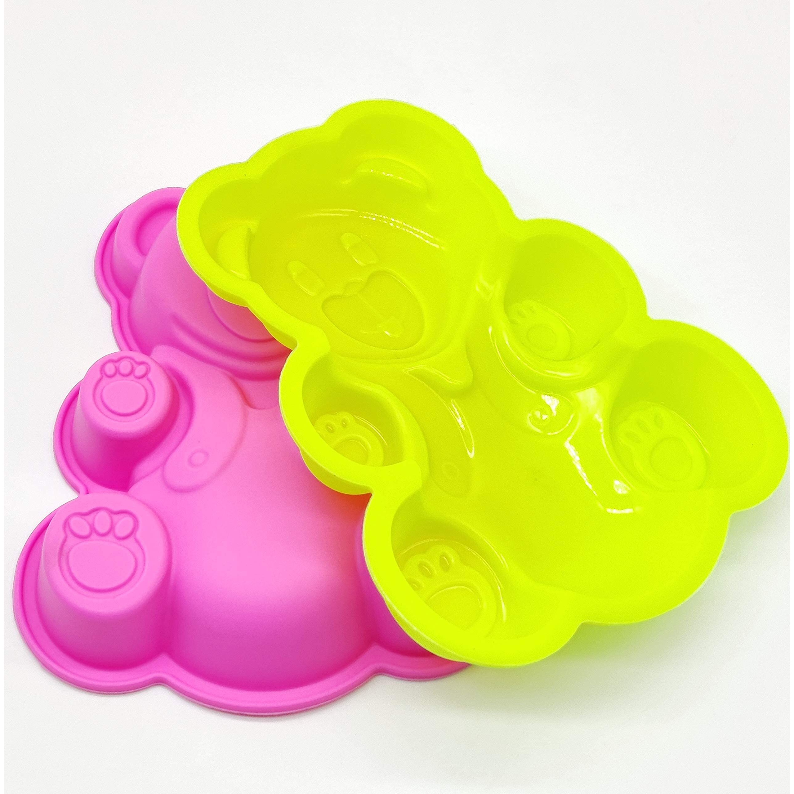 Folca 2 Pcs Silicone Animal Mould Cake Mould Chocolate Soap Mould Baking Mould Soap Making Candle Craft (Animal Mould)(Set Of 2)