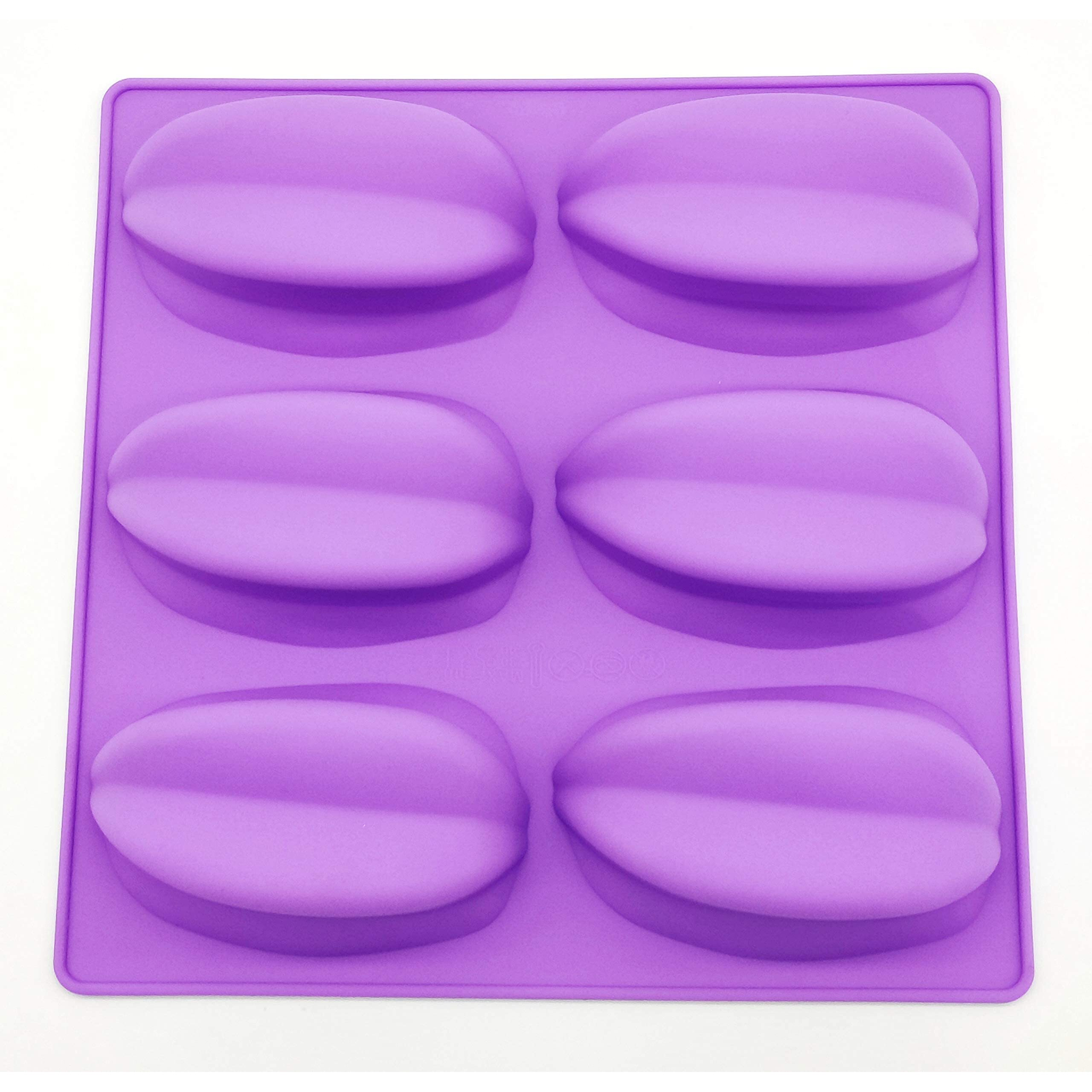 Folca 1 Pc 6 Cavity Silicone Mould For Handmade Soap, Cake, Jelly, Pudding, Chocolate, Dessert Etc (Soap Mould Design 2)