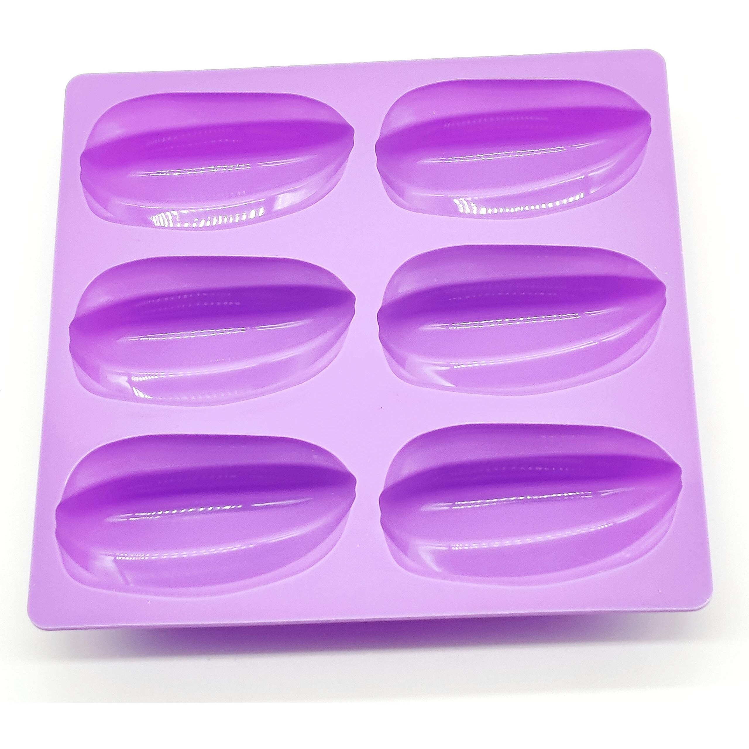 Folca 1 Pc 6 Cavity Silicone Mould For Handmade Soap, Cake, Jelly, Pudding, Chocolate, Dessert Etc (Soap Mould Design 2)