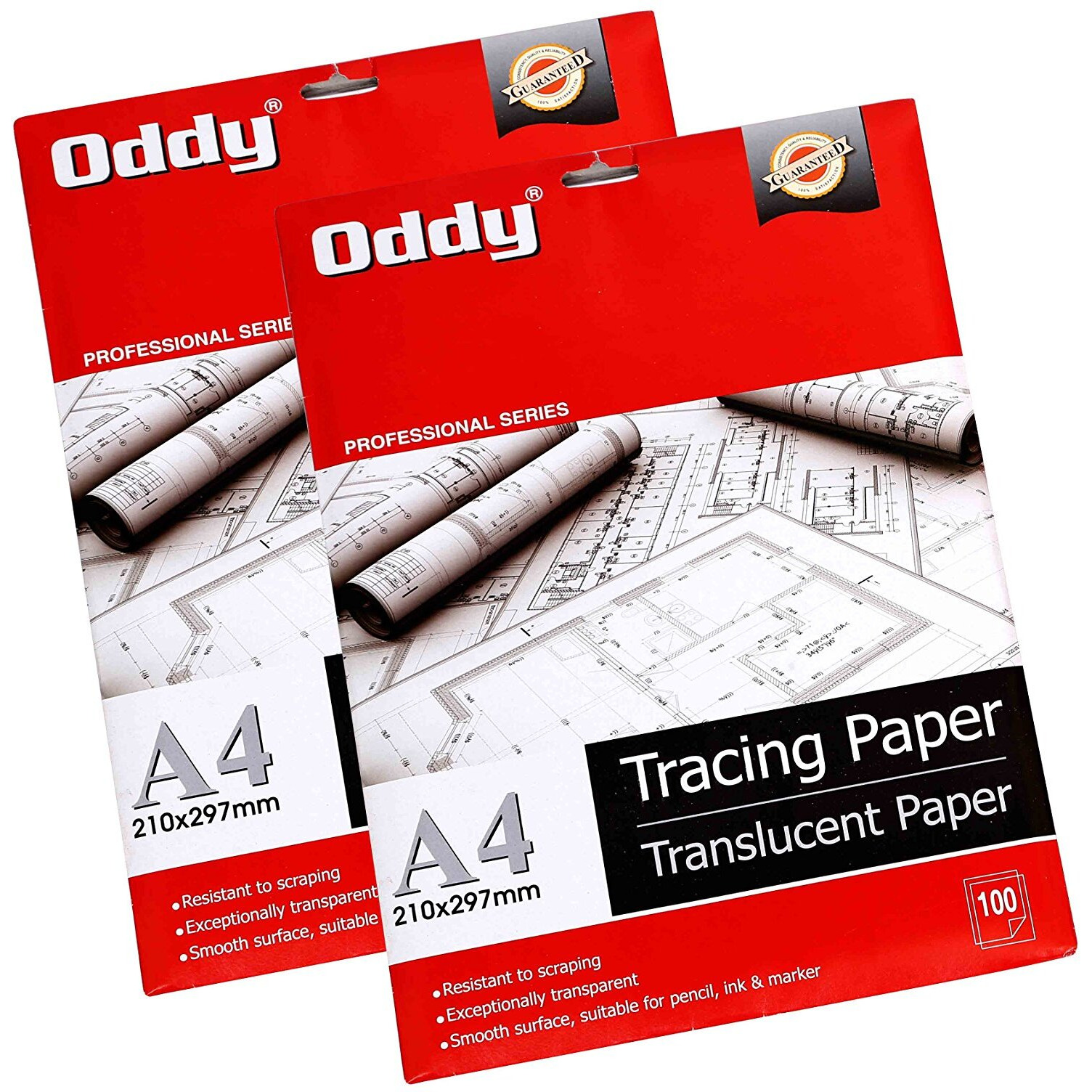 Oddy 95 Gsm Tracing Butter Paper - 100 Sheets Pack