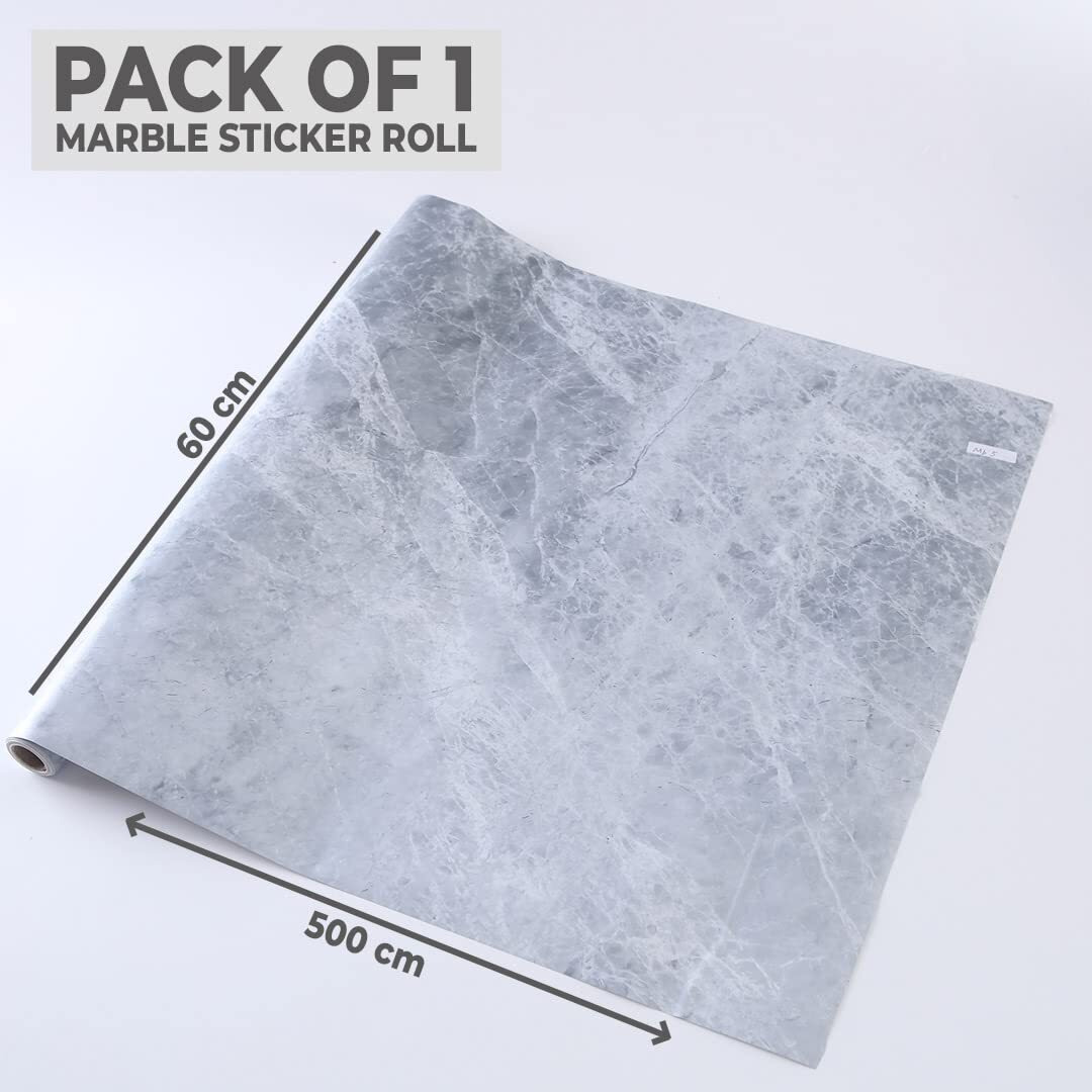 Kuber Industries Marble Design Wall Sticker For Walls | Marble Pattern| Easy To Peel, Stick & Remove Diy Wallpaper | Suitable On All Walls | Pack Of 1 Roll,60 Cm X 500 Cm