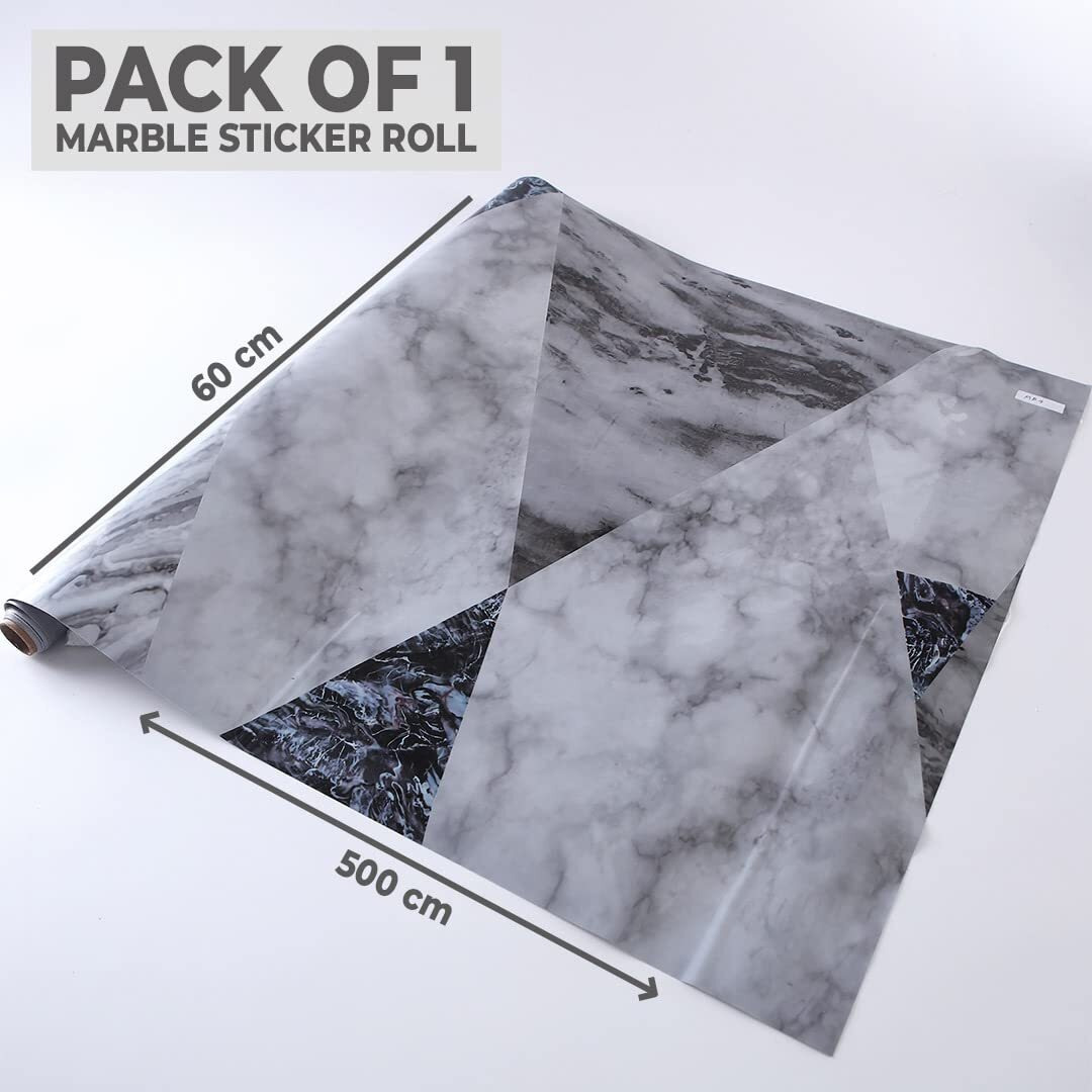 Kuber Industries Pet Wallpaper For Walls And Furniture Of The Living, Bedroom, And Kitchen I Self-Adhesive, Oilproof, And Waterproof I Diy Marble Designer Wall Sticker I Pack Of 1 Roll, 60Cmx500Cm