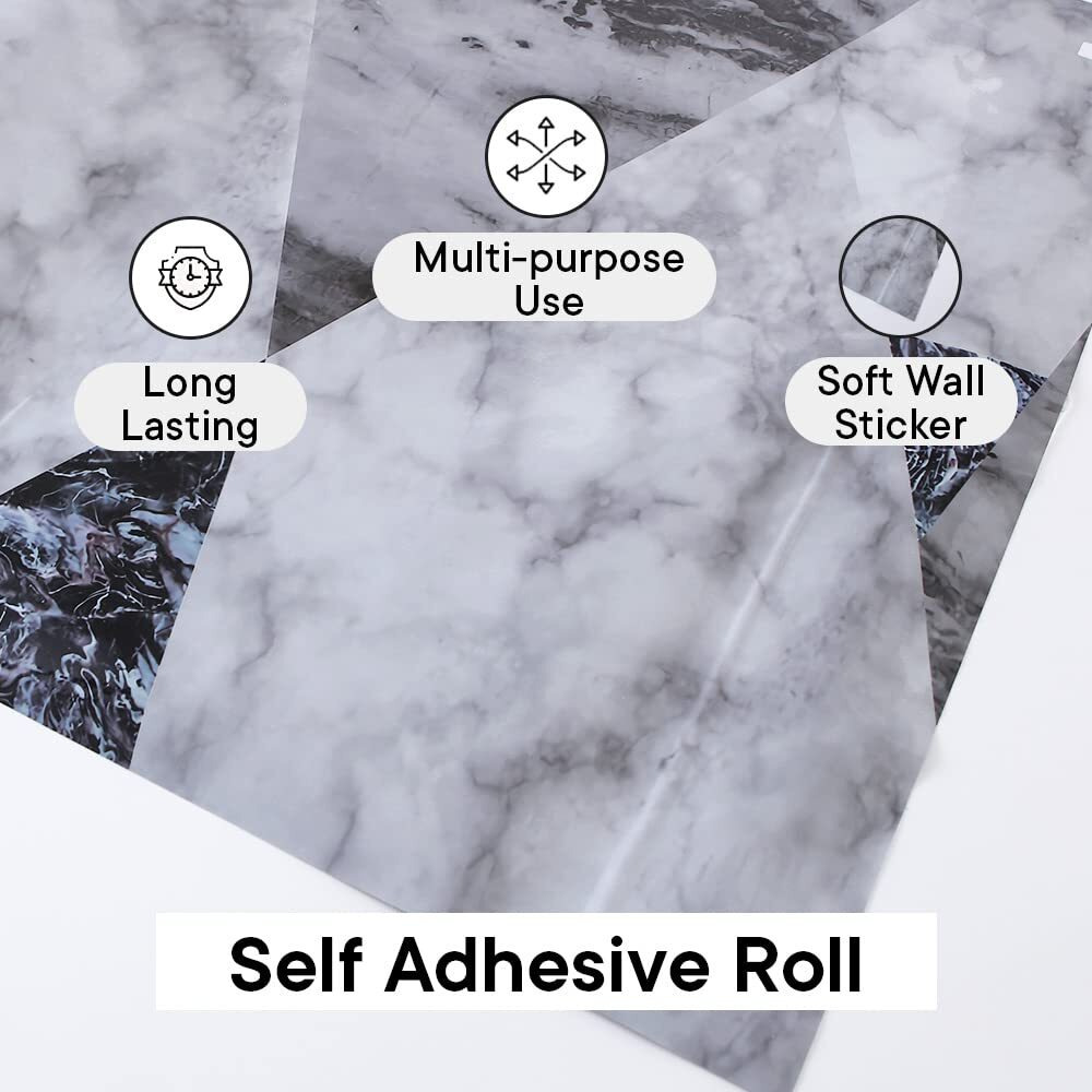 Kuber Industries Pet Wallpaper For Walls And Furniture Of The Living, Bedroom, And Kitchen I Self-Adhesive, Oilproof, And Waterproof I Diy Marble Designer Wall Sticker I Pack Of 1 Roll, 60Cmx500Cm