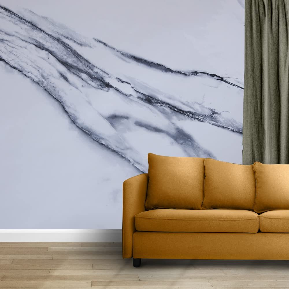 Kuber Industries Pet Wallpaper For Walls And Furniture Of The Living, Bedroom, And Kitchen I Self-Adhesive, And Waterproof I Diy Marble Designer Wall Sticker |Set Of 2 Rolls, 60Cmx300Cm (Pack Of 1)