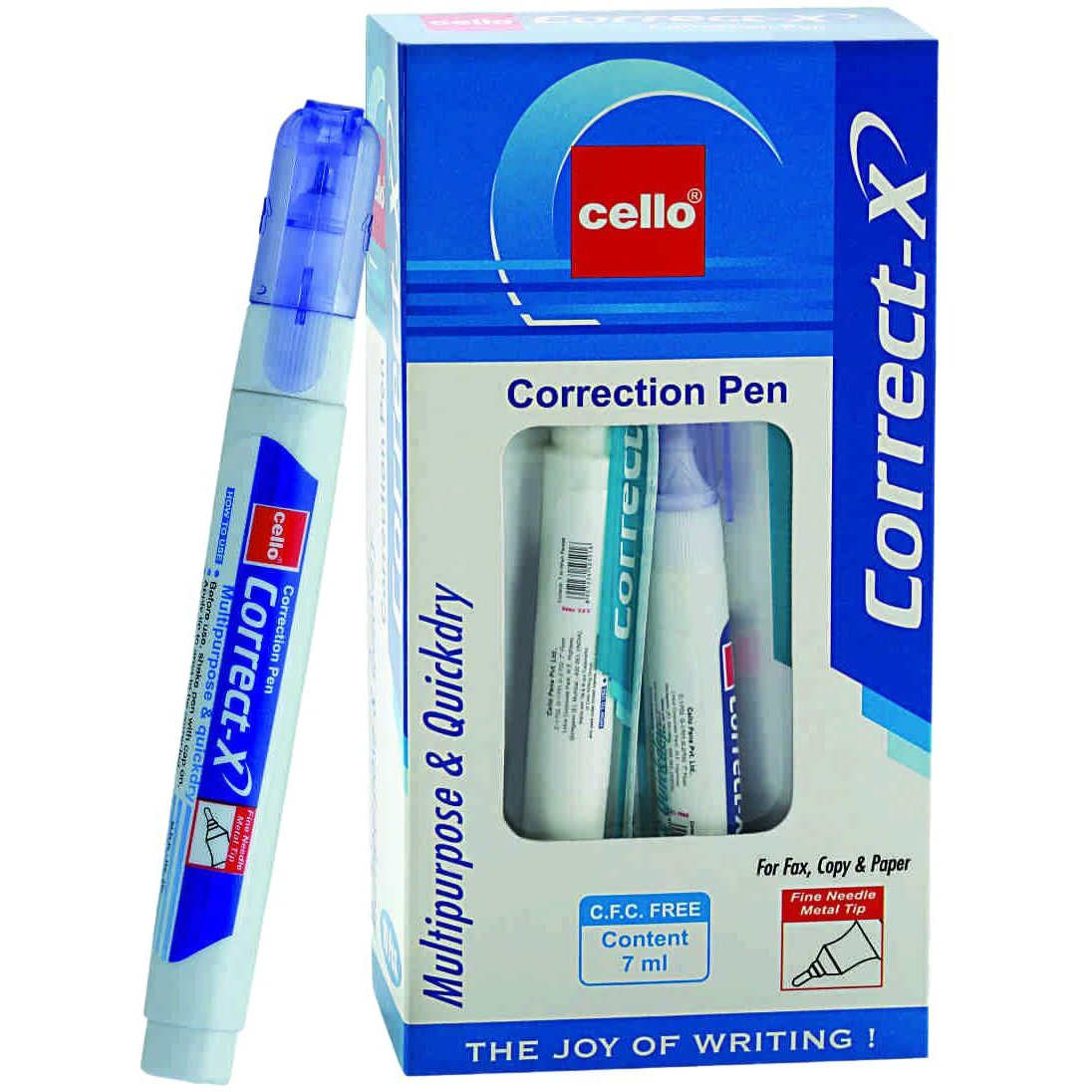Cello Correct-X Correction Pen - Pack Of 50