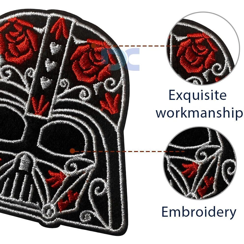 Daily Crafts 1 Pc Star Warrior Embroidered Sew On Patches Iron On Cloth Stickers Big For Clothes Jackets Pants Jeans Bags Boutique Multicolour Different Embroidery Diy Patches| Warrior Patch