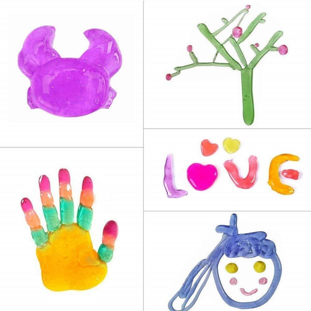 Firstly Traders Air Dry Clay Light Magic Clay 12 Colors Diy + Glitter + Tools + 12 Slime Crystal, Clay In Tub Gift Art And Craft Supplies For Kids Ages 8-10, Age 9-12, Age 12-16 Old