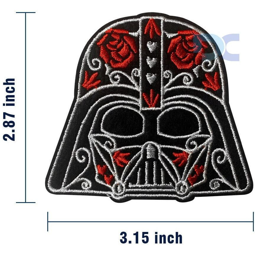 Daily Crafts 2 Pcs Space Warriors Themed Diy Fabric Repair Patches For Jeans Jackets Hats| Iron On Fashion Accessories