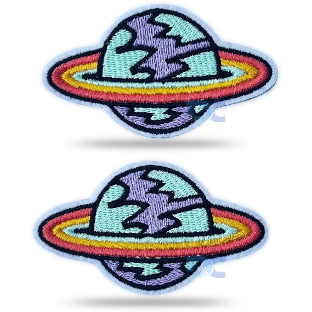 Daily Crafts 3 Pcs Iron On Patch| Space Nasa Planets Themed Diy Fabric Repair Patches For Jeans Jackets Hats| Iron On Fashion Accessories (Combo 9)