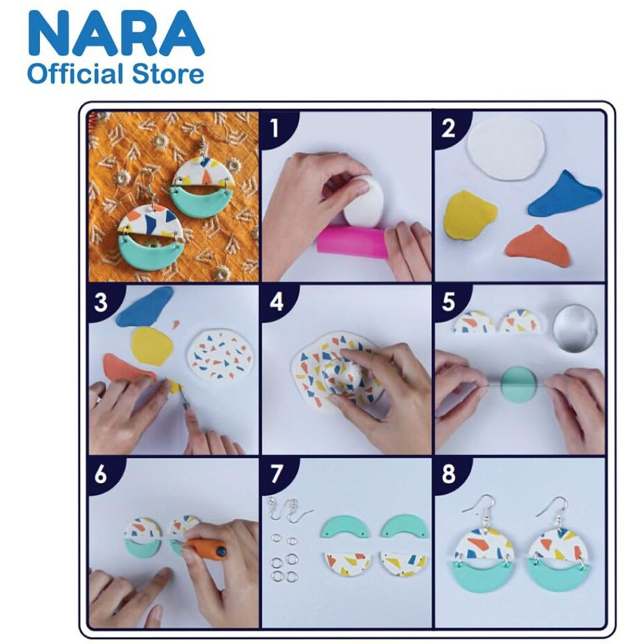 Artline Nara Polymer Clay Of 55 Grams In Colour Cream (2 Packs) | Ideal For Homemade Creations