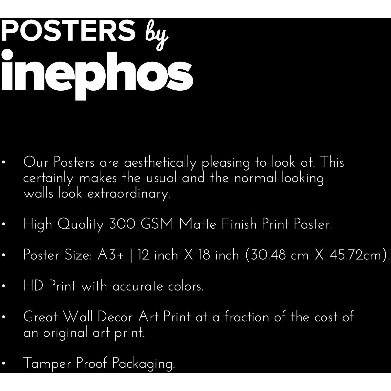 Inephos Paper Quote Poster Art, Ivory, 12 Inch X 18 Inch
