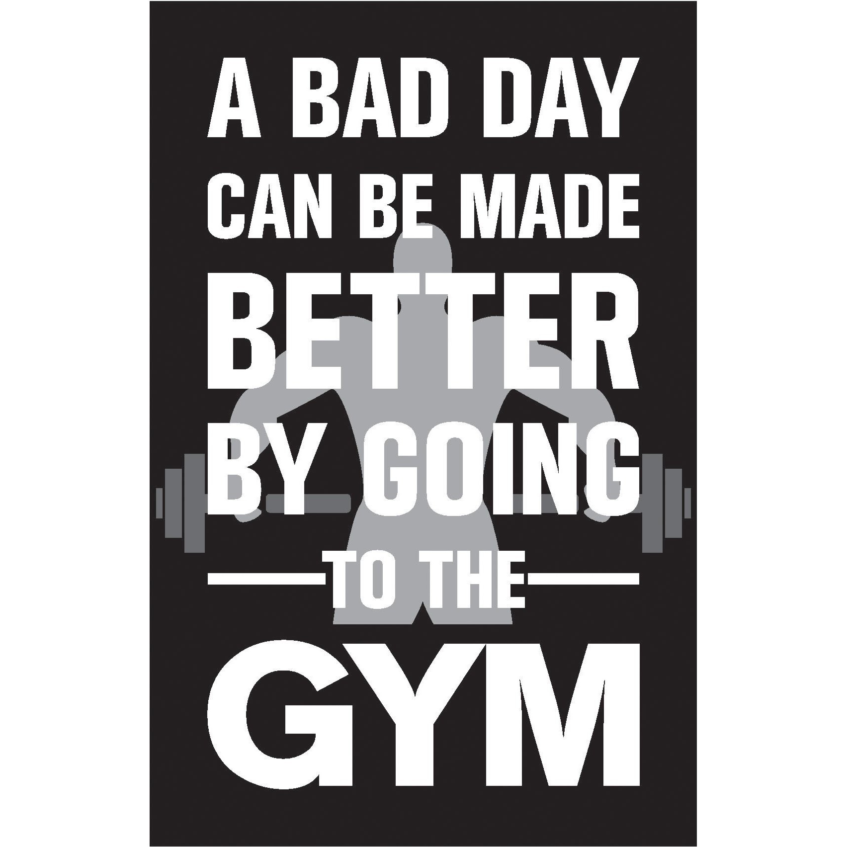 Inephos Gym Fitness Quotes Poster Art Gym Motivation Posters (White, 12 X 18 Inch)