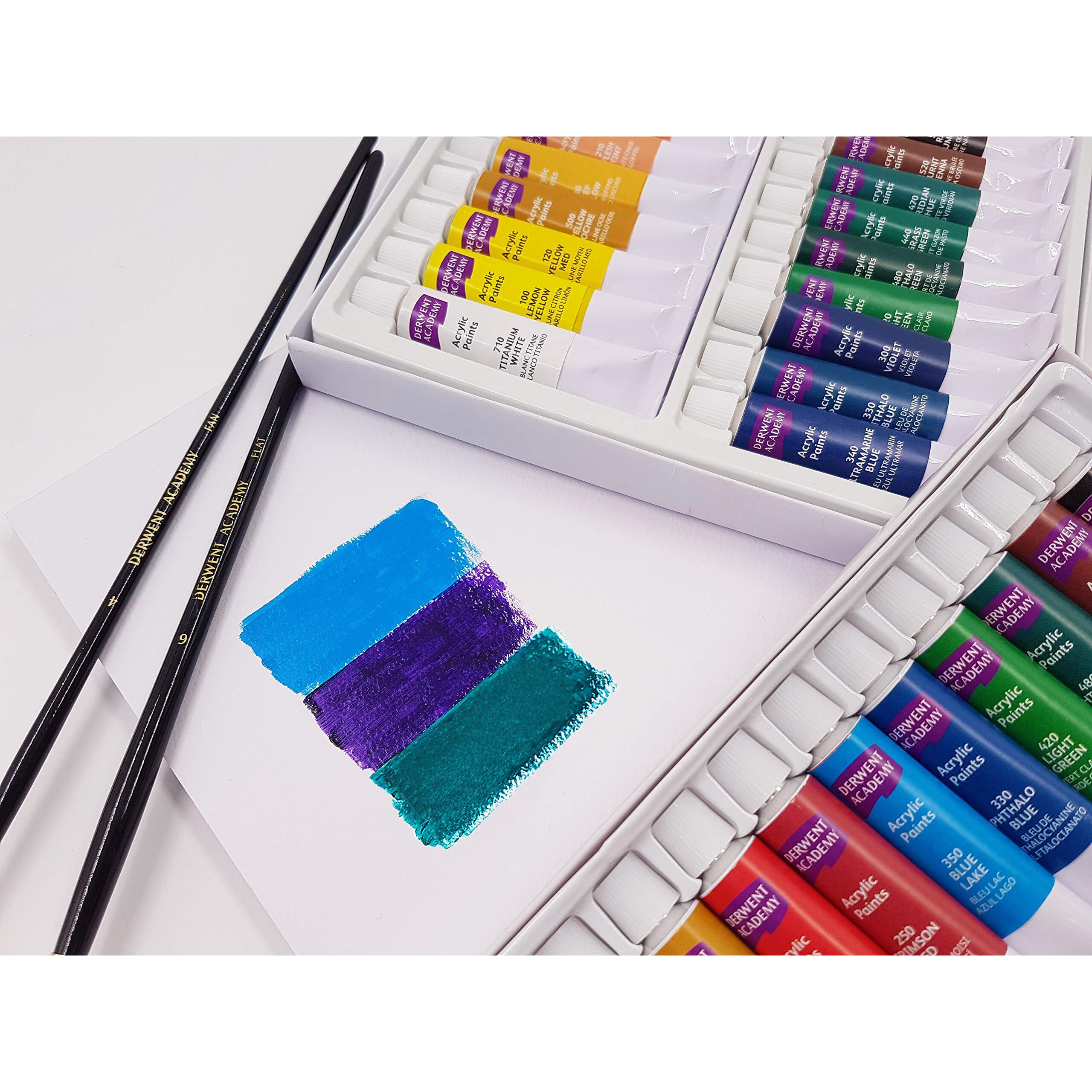Derwent Academy Acrylic Pad 12 Sheets, 300 Gsm (A4 Portrait)