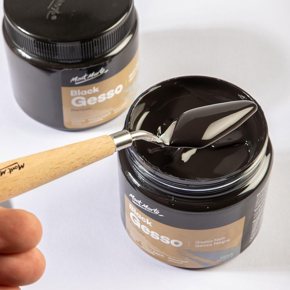Mont Marte Black Gesso - 500Ml (Black)