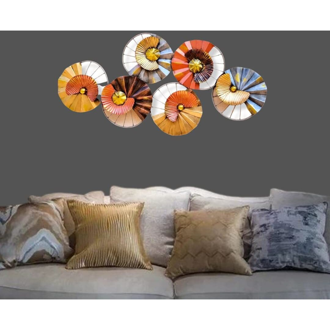 Anshika International Metal Metal Decor Decorative Wall Art/Sculpture For Home Living Room/Bedroom/Office (38X2X19 Inches)