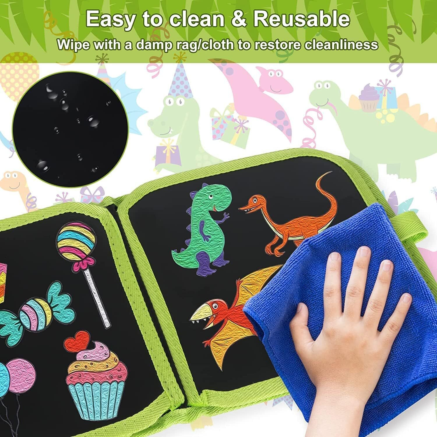 Ovuro Magic Drawing Reusable Erasable Book Doodle Set, Road Trip Car Game Writing Painting Set For Kids (Multicolor, 1 Pc)