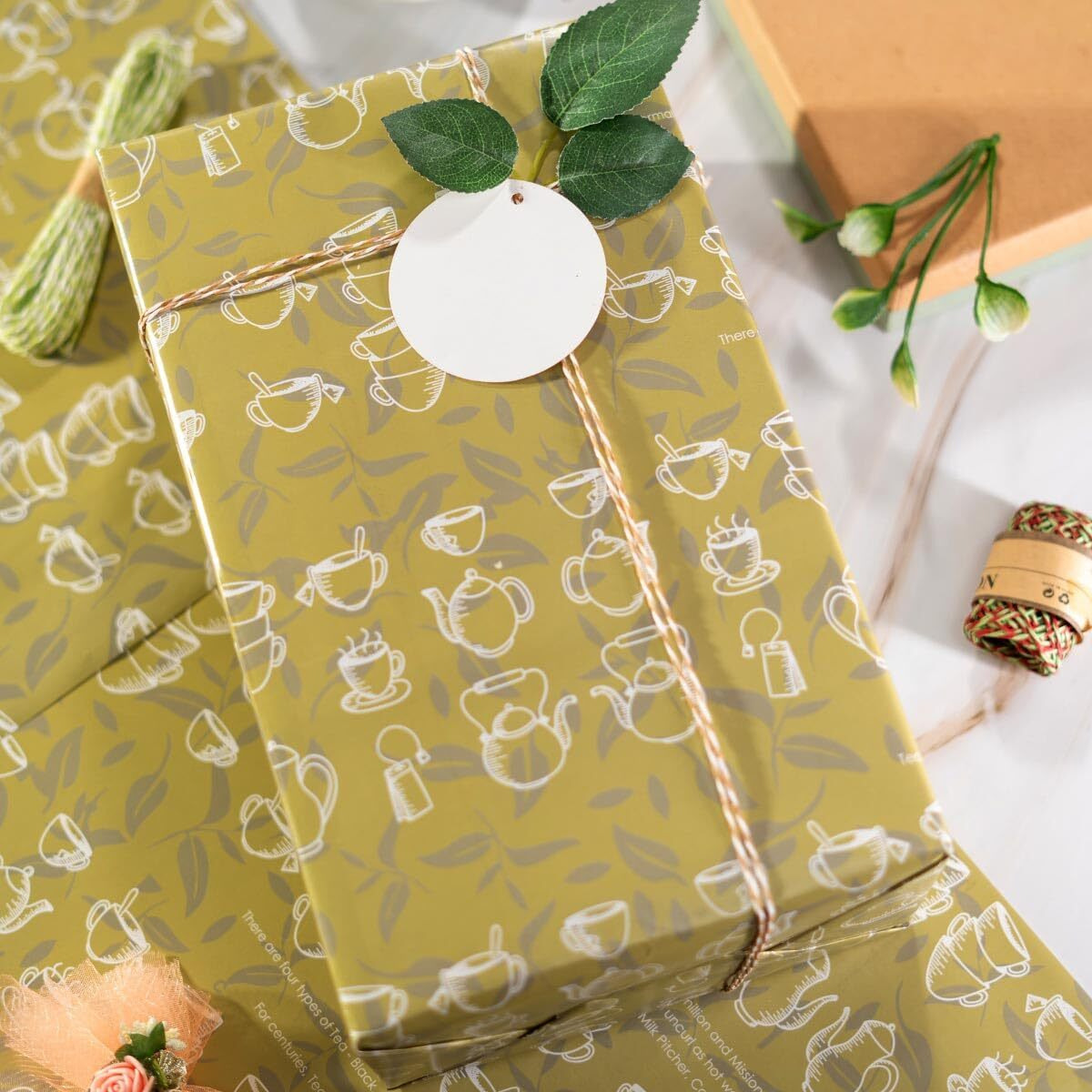 Evince Wrapping Paper - Pack Of 10 Large Gift Packing Paper With 28" X 20" - Multi Occasion Gift Paper For Diwali, Birthday, Wedding, Party Decor - Premium Recyclable Gift Wrapper With Fun Facts