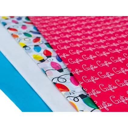 Kidsy Winsy Bright Printed Luxury Tissue Gift Wrapping Paper | 20 X 20 Inches 18Gsm | Uses Diy And Crafts, Stuffing Bags And Box Packaging, Gift Wrapping & Decorations (32 Sheets)
