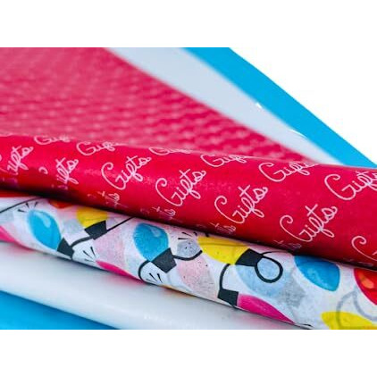 Kidsy Winsy Bright Printed Luxury Tissue Gift Wrapping Paper | 20 X 20 Inches 18Gsm | Uses Diy And Crafts, Stuffing Bags And Box Packaging, Gift Wrapping & Decorations (32 Sheets)
