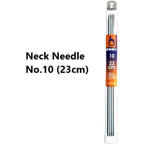 Ginroo Aluminium Circular Knitting Pin 80Cm (No.-7),Neck Needles (Set Of 4)