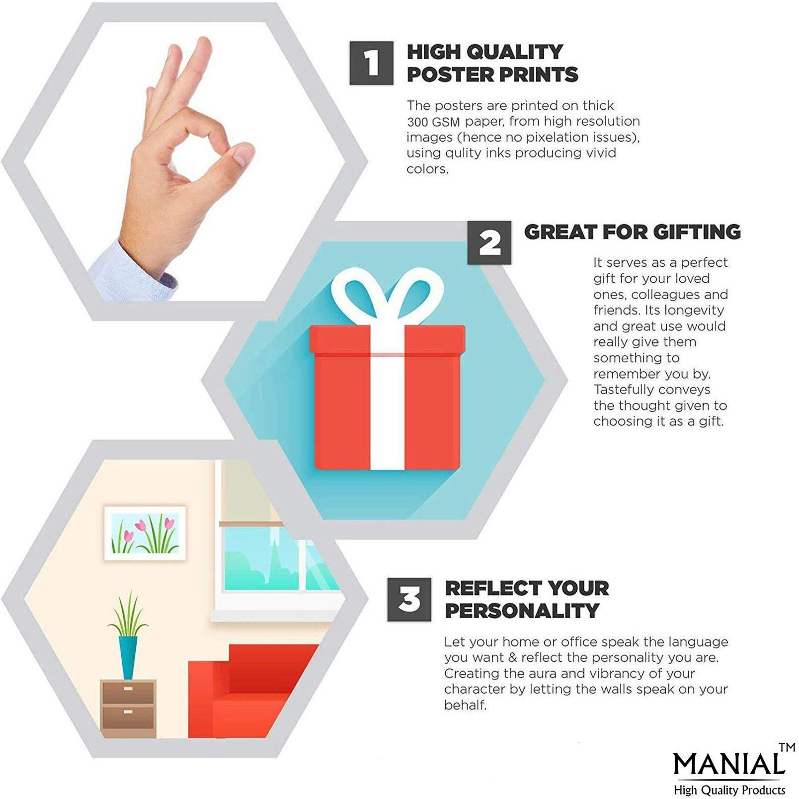 Manial Follow This Quotes Poster | Motivational Poster | Poster For Office & Room | Hd Wall Posters (12X18-Inches, 300Gsm Thick Paper, Gloss Laminated, Multicolour)
