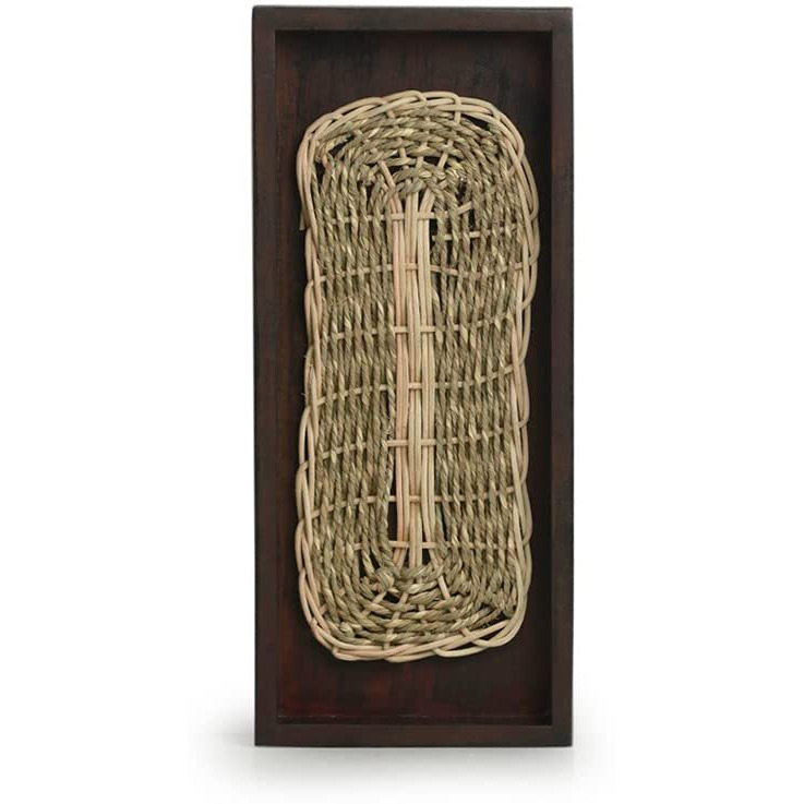 Exclusivelane Recycled Wooden Wall Dcor Hanging Items For Living Room | 'Jubilant Jute' Handcrafted Wall Hangings For Home Decoration (14 Inch)