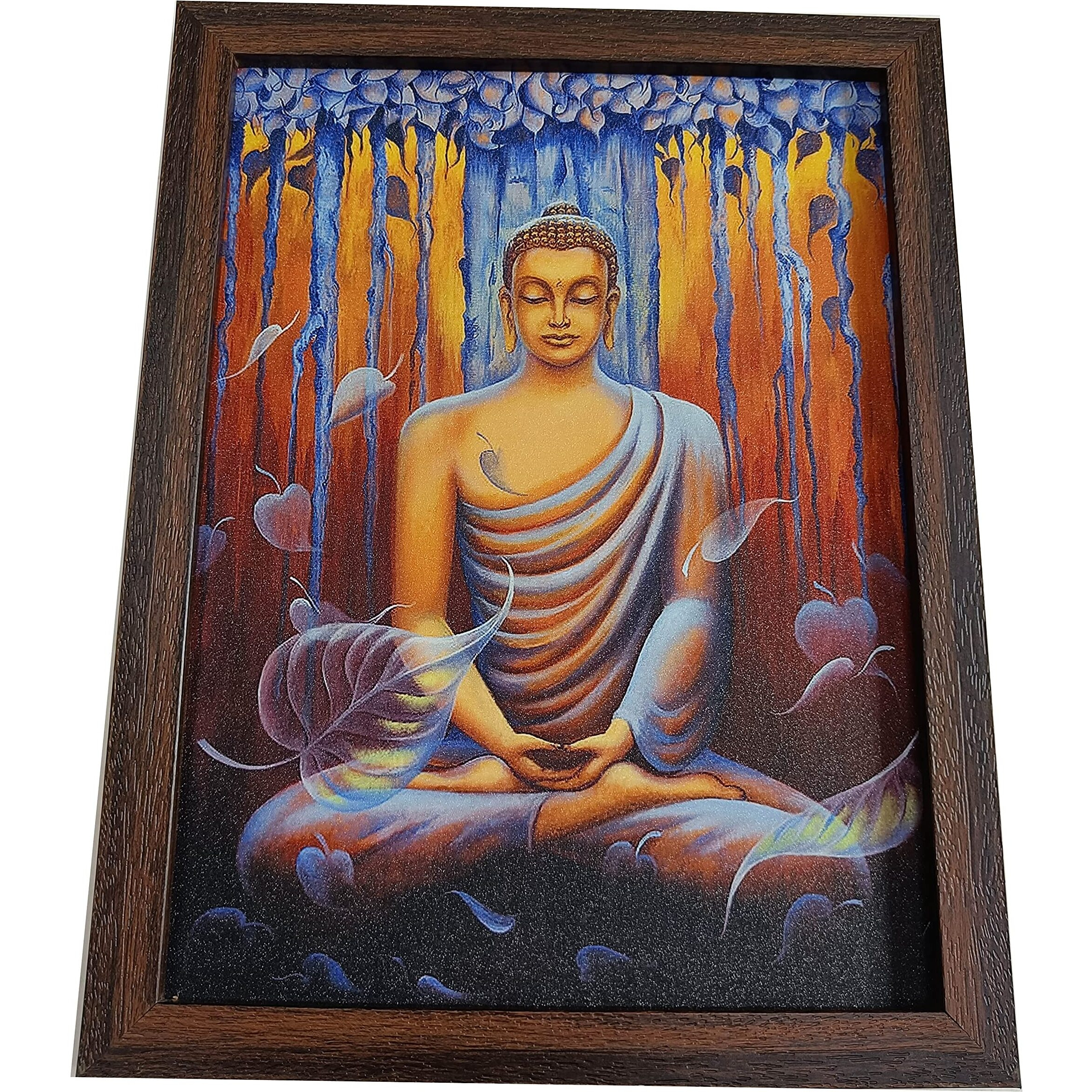 Elegance Budha Wall Art Painting Frames For Living Room Bedroom And For Home Decor Painting Size- 10.25 Width X 13.25 Height Inch