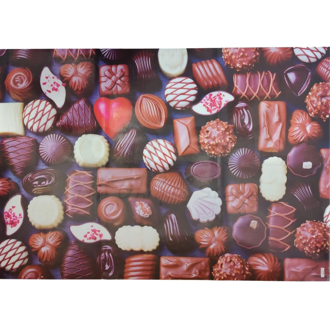 Bonzeal Brown Chocolate Printed Birthday Gift Wrapping Paper Pack Of 10 Sheet Roll