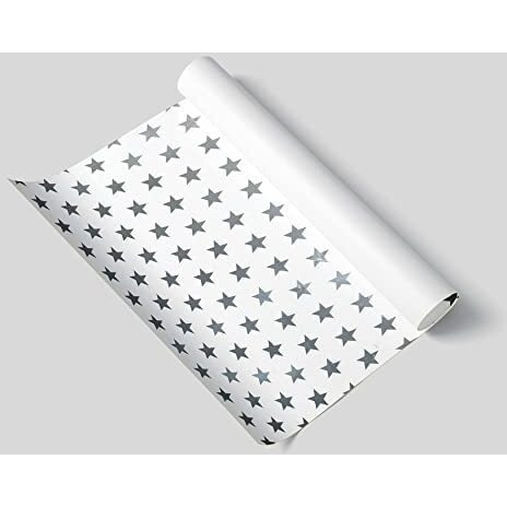 Sejascollections Gift Wrapping Paper,Gifts Wrap Sheets,Packing Paper Sheet For Packing,Diy Birthday,Christmas,Wedding Size 27 X 19 Inches(Pack Of 20,Star Silver)