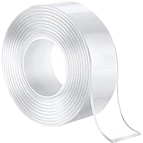 Thea Dual-Sided Mounting Tape 10Ft Multipurpose Strong Tape Wall Adhesive Strip Removable, Reusable Two Sided Gel Grip Tape With Strong Sticky Picture Poster Carpet Tape For Home Office, Pack Of 1