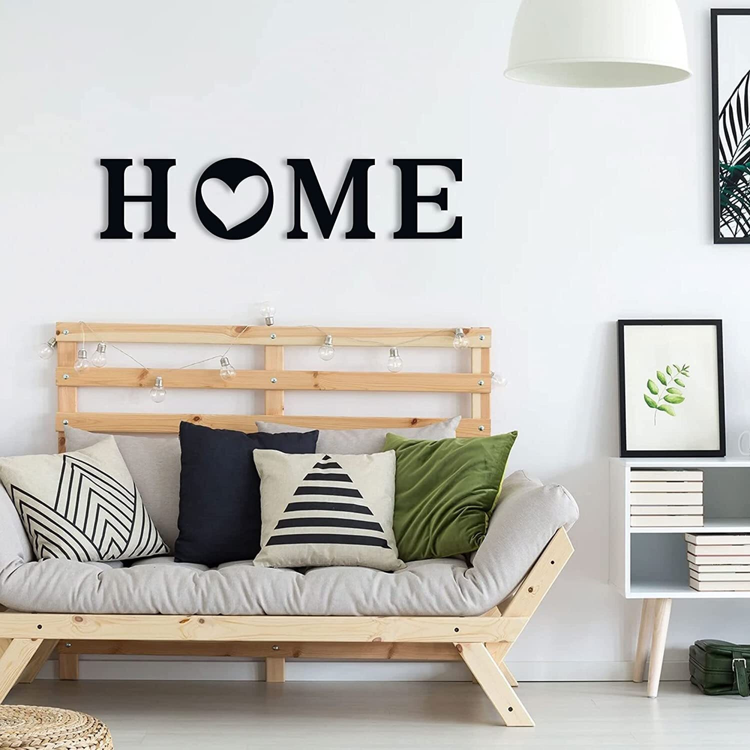Meraki Mart Black Wooden Home Sign Wall Art  6-Inch Letters, Hanging Dcor For Home, Office, Bedroom & Living Room