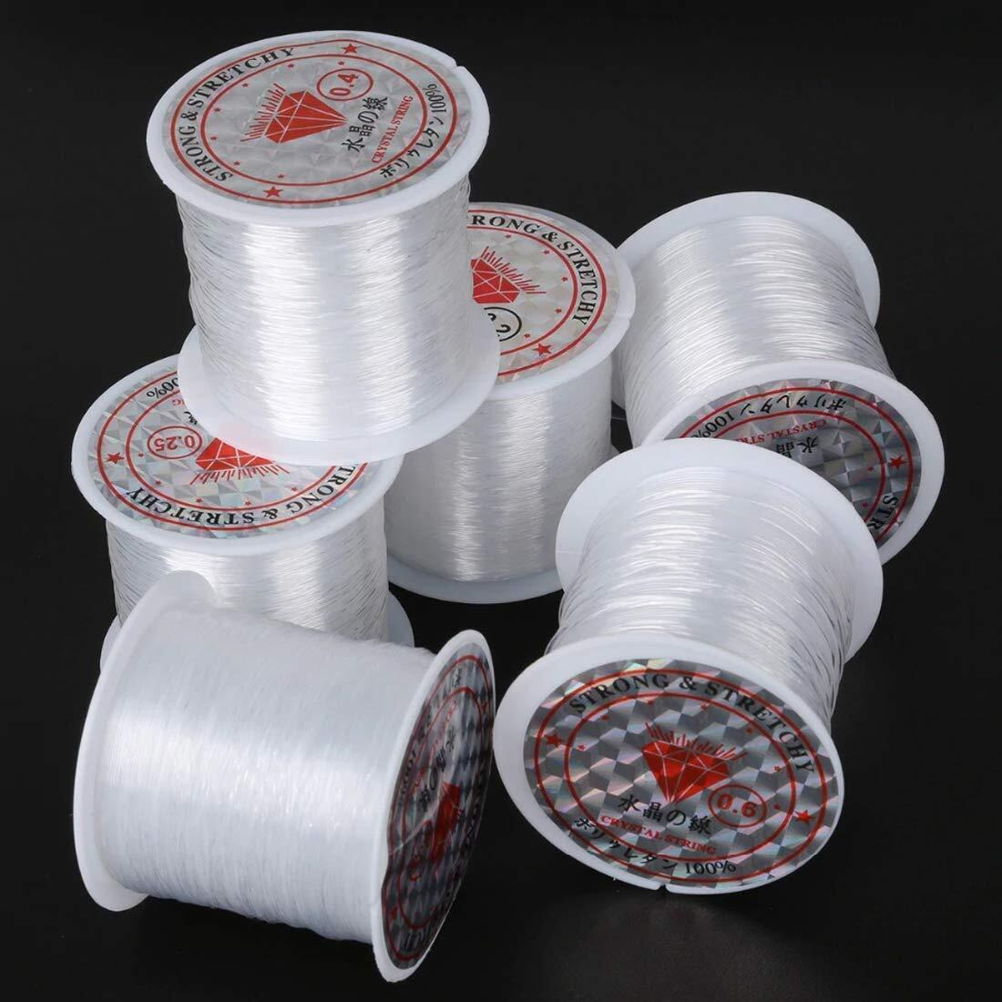 Diy Crafts 1X, Transparent Clear Color, 1 Pc Only, Non - Stretch Fish Line Wire Nylon String Beading Cord Thread For Jewelry(1X, Transparent Clear Color)