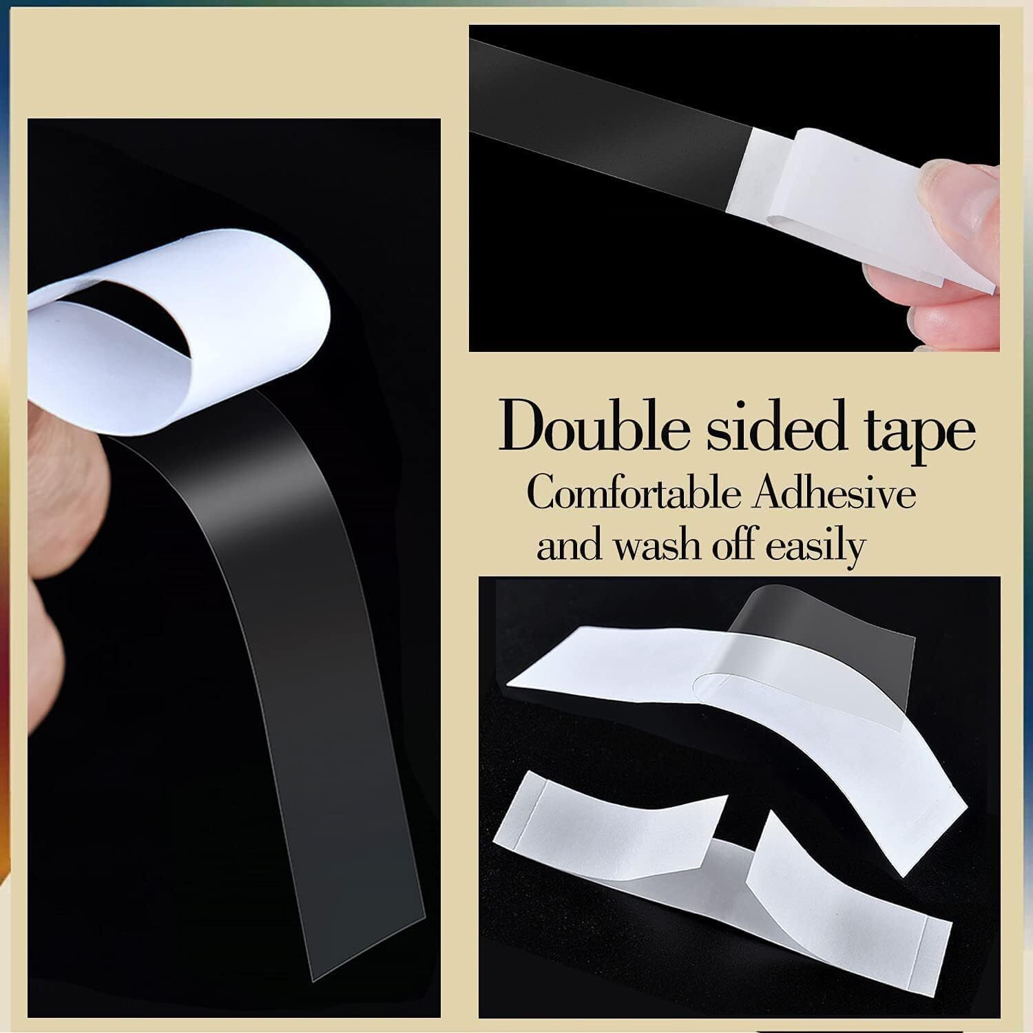 Ekeshvar Double Sided Tape For Fashion, Clothing And Body - 36 Strips | All Day Strength Adhesive Tape | Gentle On Skin And Fabrics | Invisible Double-Sided Body Tape, Clothing