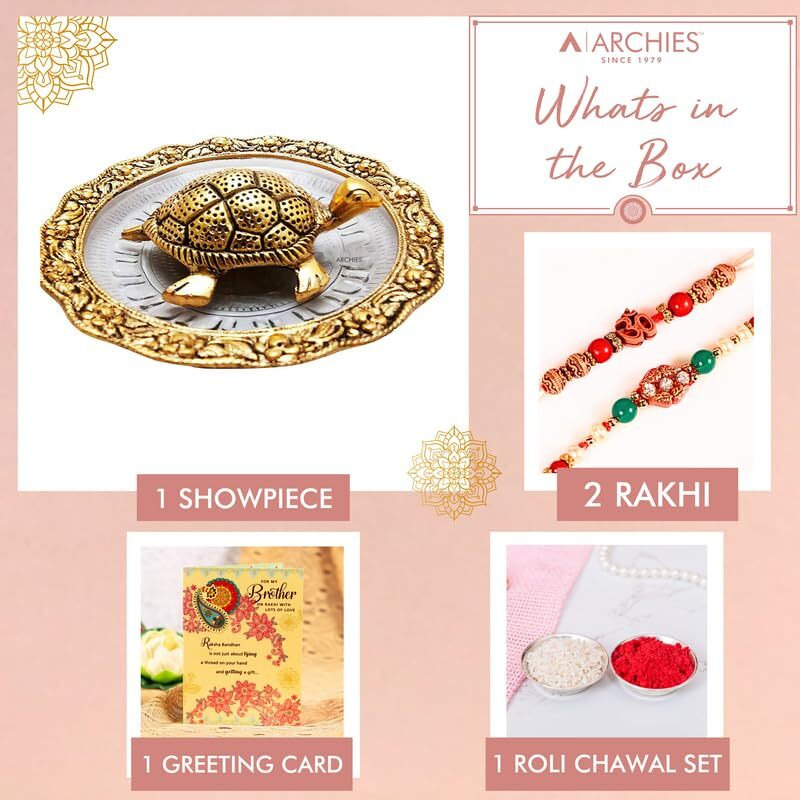 Archies Rakhi Collection For Rakshabandhan | Rakhi For Brother | Rakhi For Bhaiya And Bhabhi | Rakhi Combo Gift Hamper (Acclaimed-Religious God + Rakhi Combo)