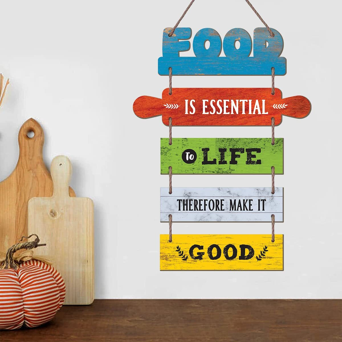 Chaka Chaundh - Kitchen Posters For Wall - Framed Quotes Wall Hanging - (14 X 11 Inches) (Set Of 4 - Multi)