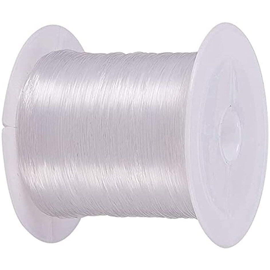 Diy Crafts 1 Pc, Fishing Line, Clear Invisible Craft Nylon Thread Monofilament Fishing Line Bead String Cord For Gemstone Jewelry Diy Making Bracelet Hanging Decoration (1 Pc, Fishing Line)