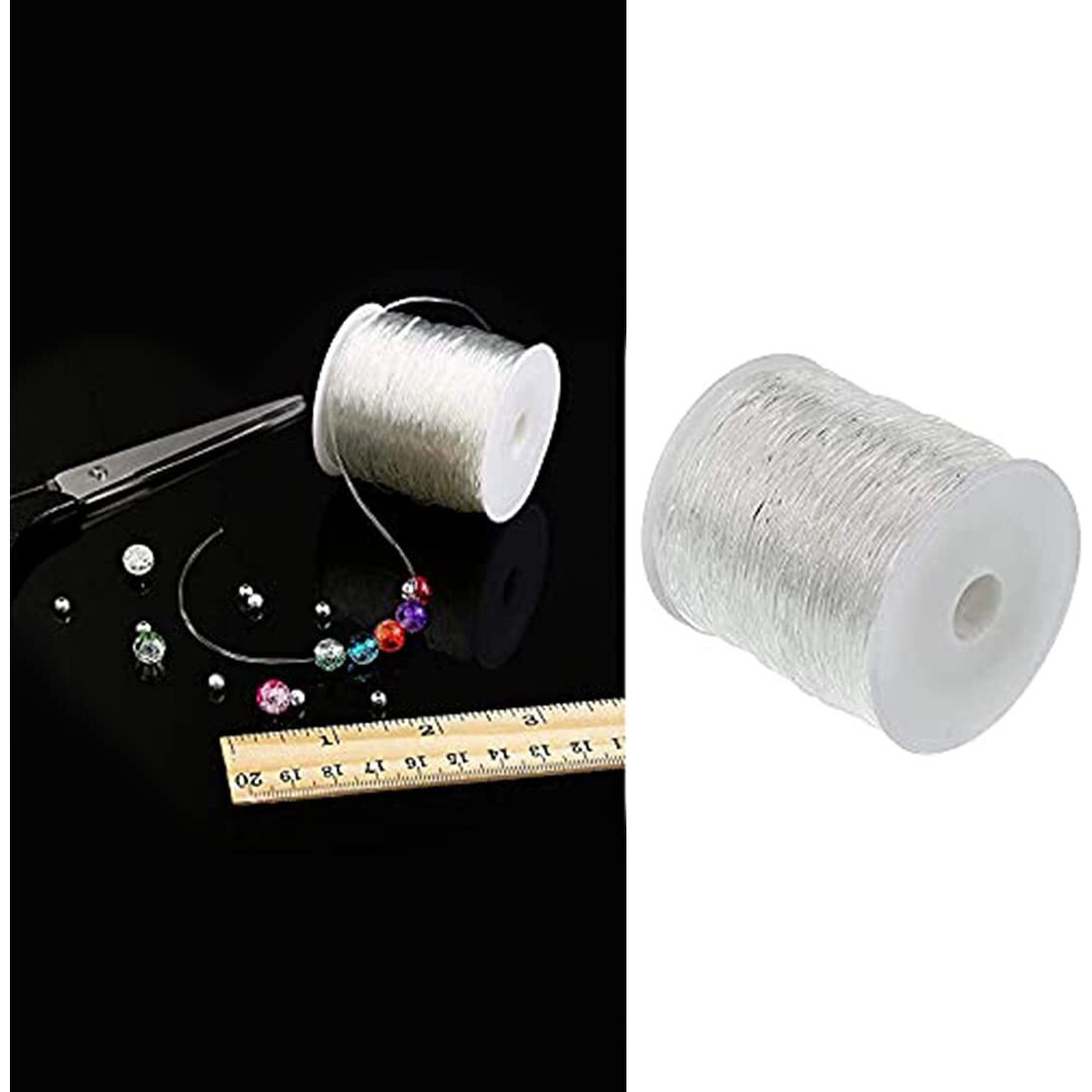 Diy Crafts 1 Pc, Fishing Line, Clear Invisible Craft Nylon Thread Monofilament Fishing Line Bead String Cord For Gemstone Jewelry Diy Making Bracelet Hanging Decoration (1 Pc, Fishing Line)